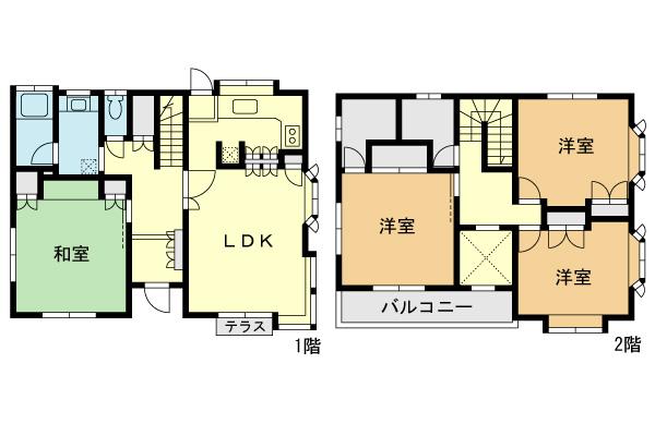 Floor plan. 32,800,000 yen, 4LDK + S (storeroom), Land area 261.15 sq m , Building area 114.27 sq m