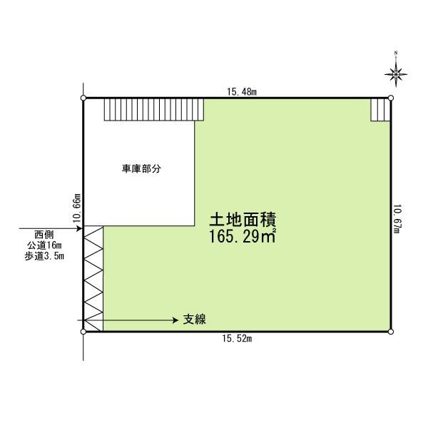 Compartment figure. Land price 33,800,000 yen, Land area 165.29 sq m
