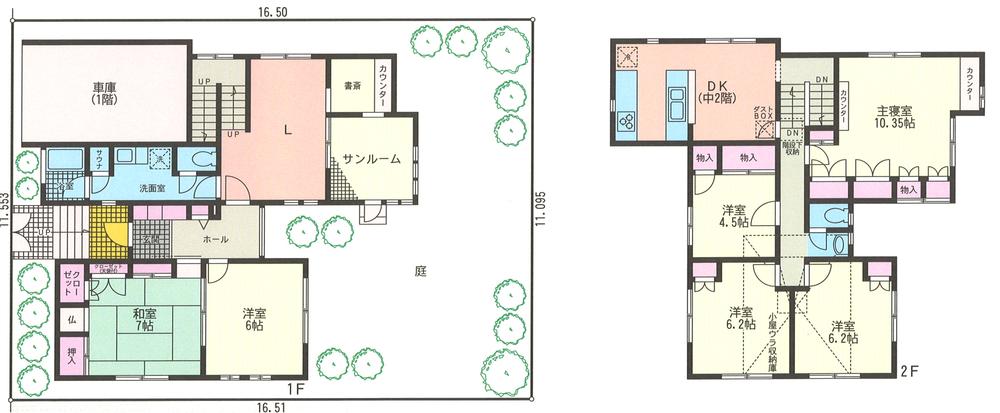 Floor plan. 35,800,000 yen, 6LDK + S (storeroom), Land area 184.43 sq m , Building area 167.75 sq m