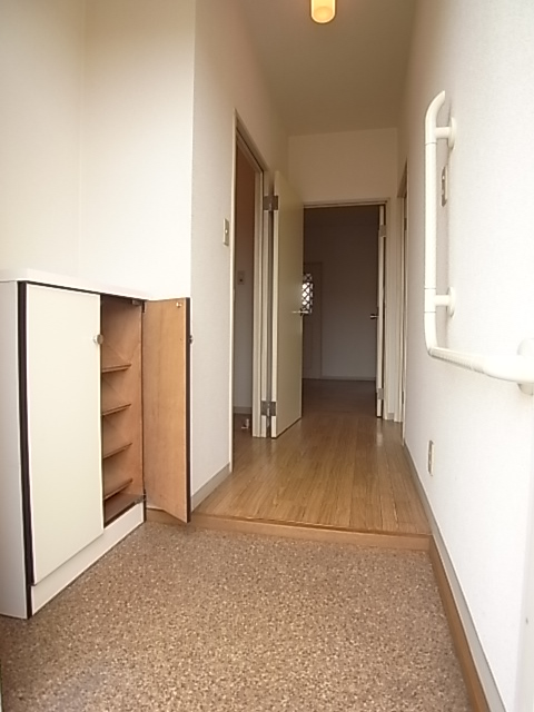 Entrance. Shoe box