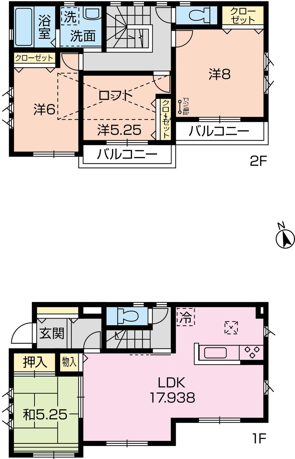 Floor plan. Price 31,800,000 yen, 4LDK, Land area 132.23 sq m , Building area 103.5 sq m