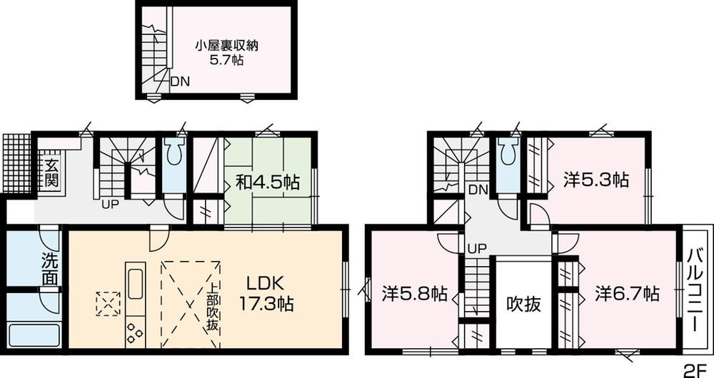 Floor plan. (No.11), Price 38,800,000 yen, 4LDK, Land area 150.52 sq m , Building area 102.57 sq m