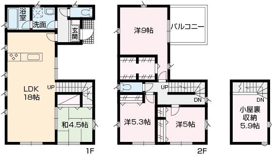 Floor plan. (No.7), Price 43,300,000 yen, 4LDK, Land area 150.24 sq m , Building area 103.5 sq m