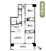 Floor: 3LDK + WIC + SIC, the occupied area: 66.38 sq m