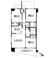 Floor: 3LDK + 2WIC, occupied area: 67.27 sq m
