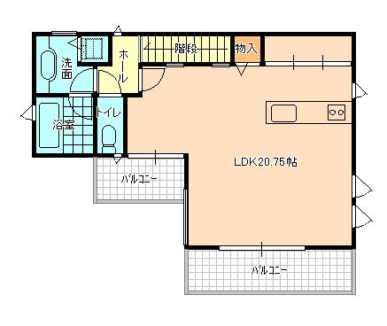 Floor plan. 54,700,000 yen, 3LDK, Land area 172.57 sq m , Building area 99.26 sq m 2-floor plan view Second floor living room