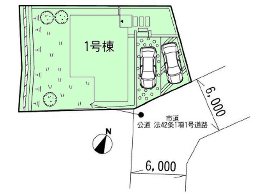 Compartment figure. 39,800,000 yen, 4LDK, Land area 190.6 sq m , Building area 102.06 sq m