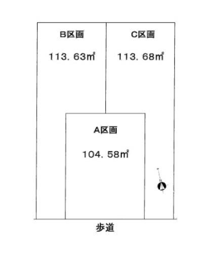 Compartment figure. Land price 25,800,000 yen, Land area 104.58 sq m compartment view