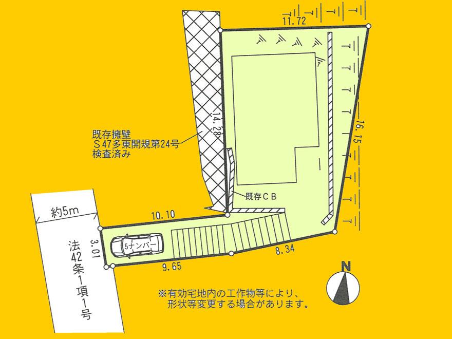 Compartment figure. 36.5 million yen, 5LDK, Land area 195.32 sq m , Building area 110.96 sq m