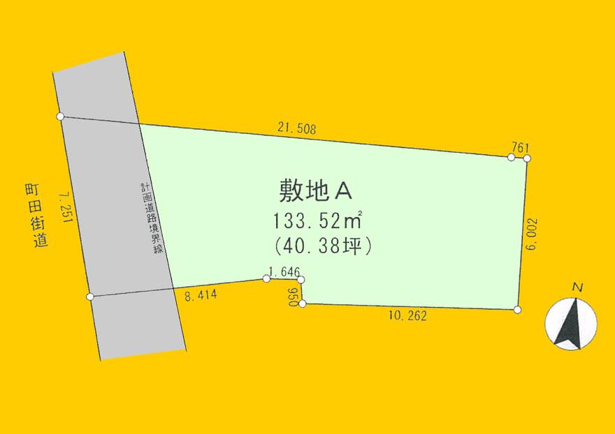 Compartment figure. Land price 32,800,000 yen, Land area 133.52 sq m