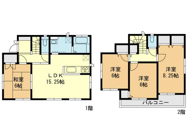 Floor plan. 36,800,000 yen, 4LDK, Land area 132.3 sq m , Is a floor plan of the building area 98.12 sq m 4LDK. 