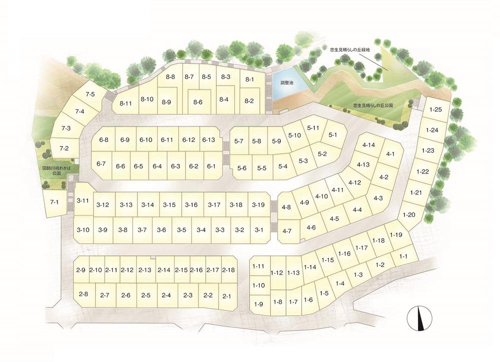 The entire compartment Figure. Magnificent skyline of good all 115 sections of the view overlooking the rich natural landscape and Sky tree. We propose the name to the appropriate land plan of the "view of the hill" by the co-star of the green and city.
