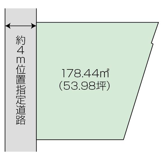 Compartment figure. Land price 30,800,000 yen, Land area 178.44 sq m land spacious about 54 square meters building conditions there is no favorite of the House manufacturer ・ You can architecture at the builder's