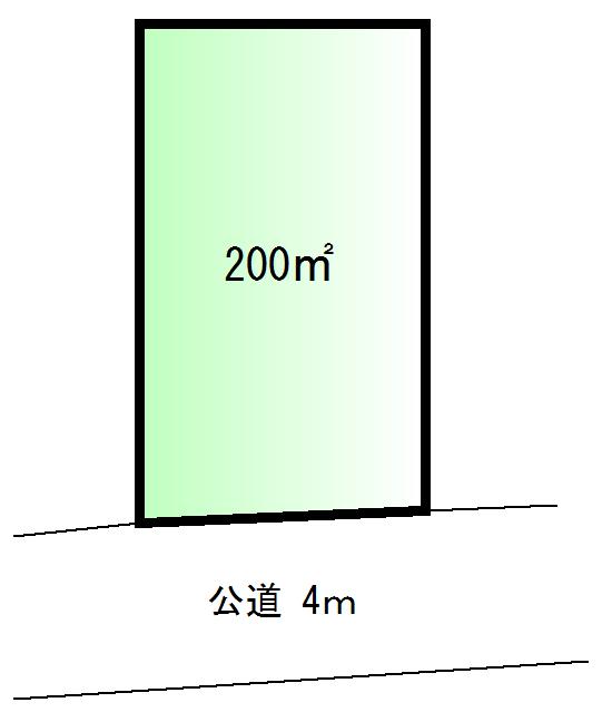 Compartment figure. Land price 19,800,000 yen, Land area 200 sq m
