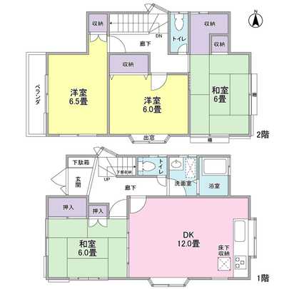 Floor plan.  ■ This floor plan type of 4LDK type.