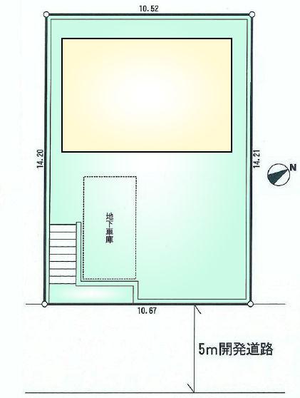 Compartment figure. 22.5 million yen, 3LDK, Land area 150.72 sq m , Building area 89.42 sq m compartment view