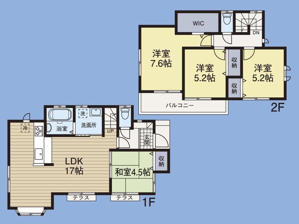 Floor plan. (13 Building), Price 38,800,000 yen, 4LDK, Land area 125.86 sq m , Building area 93.16 sq m