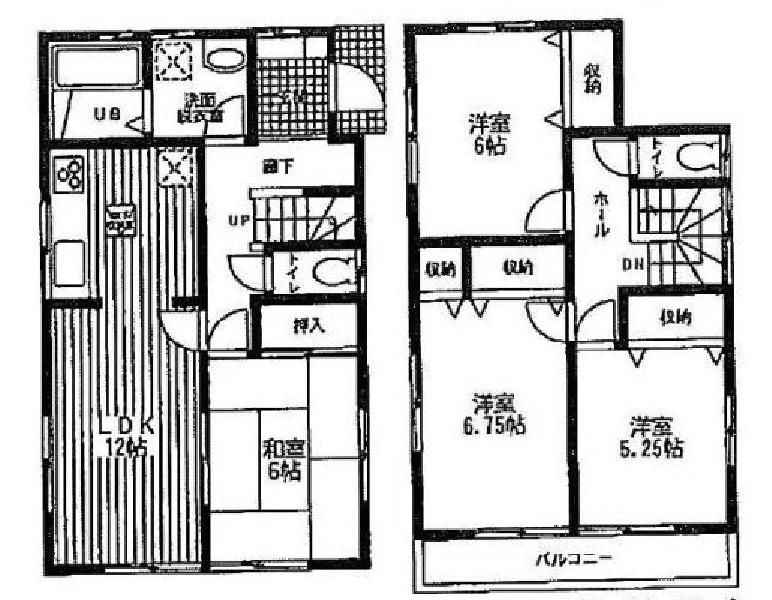 Floor plan. (Building 2), Price 35,800,000 yen, 4LDK, Land area 102.89 sq m , Building area 92.73 sq m