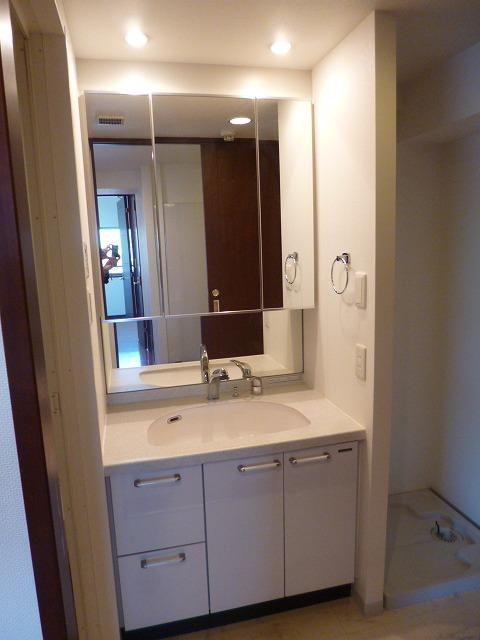 Wash basin, toilet. Vanity storage part is there are a lot.