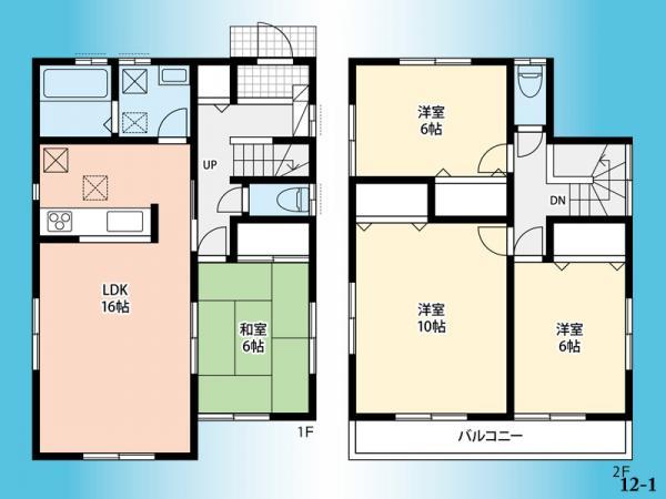 Floor plan. 43,800,000 yen, 4LDK, Land area 162.55 sq m , Building area 104.33 sq m