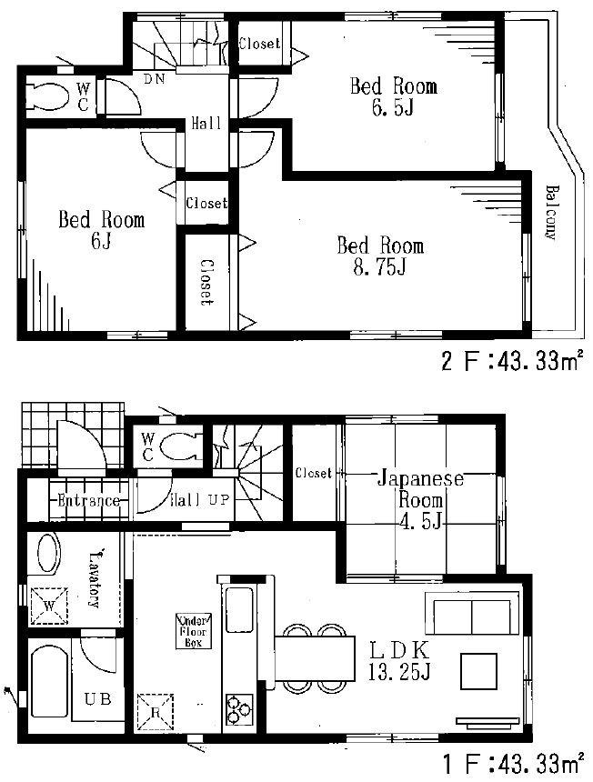 Floor plan. 30,800,000 yen, 4LDK, Land area 108.63 sq m , Floor plan of selfish nice 4LDK use in the building area 86.66 sq m orthodox.
