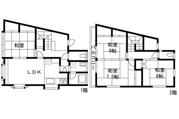 Floor plan. 29,800,000 yen, 4LDK, Land area 109.09 sq m , Building area 96.56 sq m