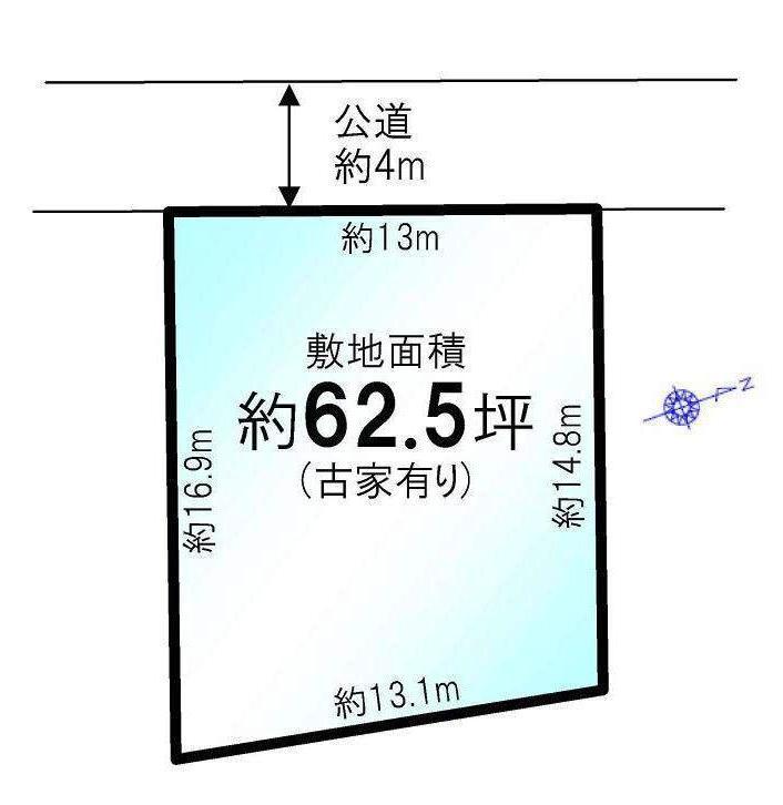 Compartment figure. Land price 28.8 million yen, Land area 206.9 sq m