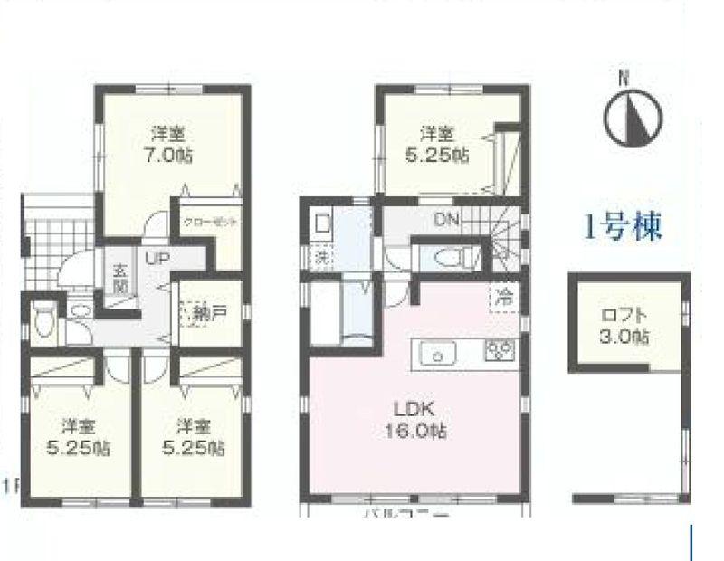 Floor plan. 35,800,000 yen, 4LDK+2S, Land area 101.78 sq m , Building area 95.22 sq m floor plan