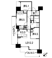 Floor: 3LDK + WIC + SIC, the occupied area: 75.27 sq m, Price: 45,800,000 yen, now on sale