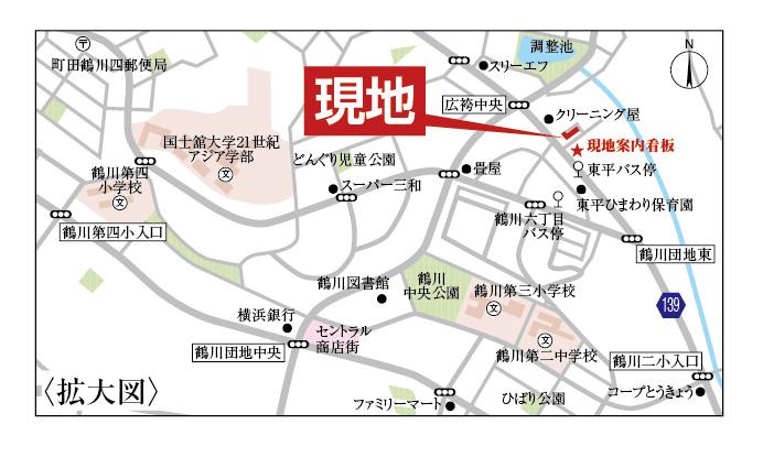Local guide map. Dongping Tomafu is a 1-minute. 