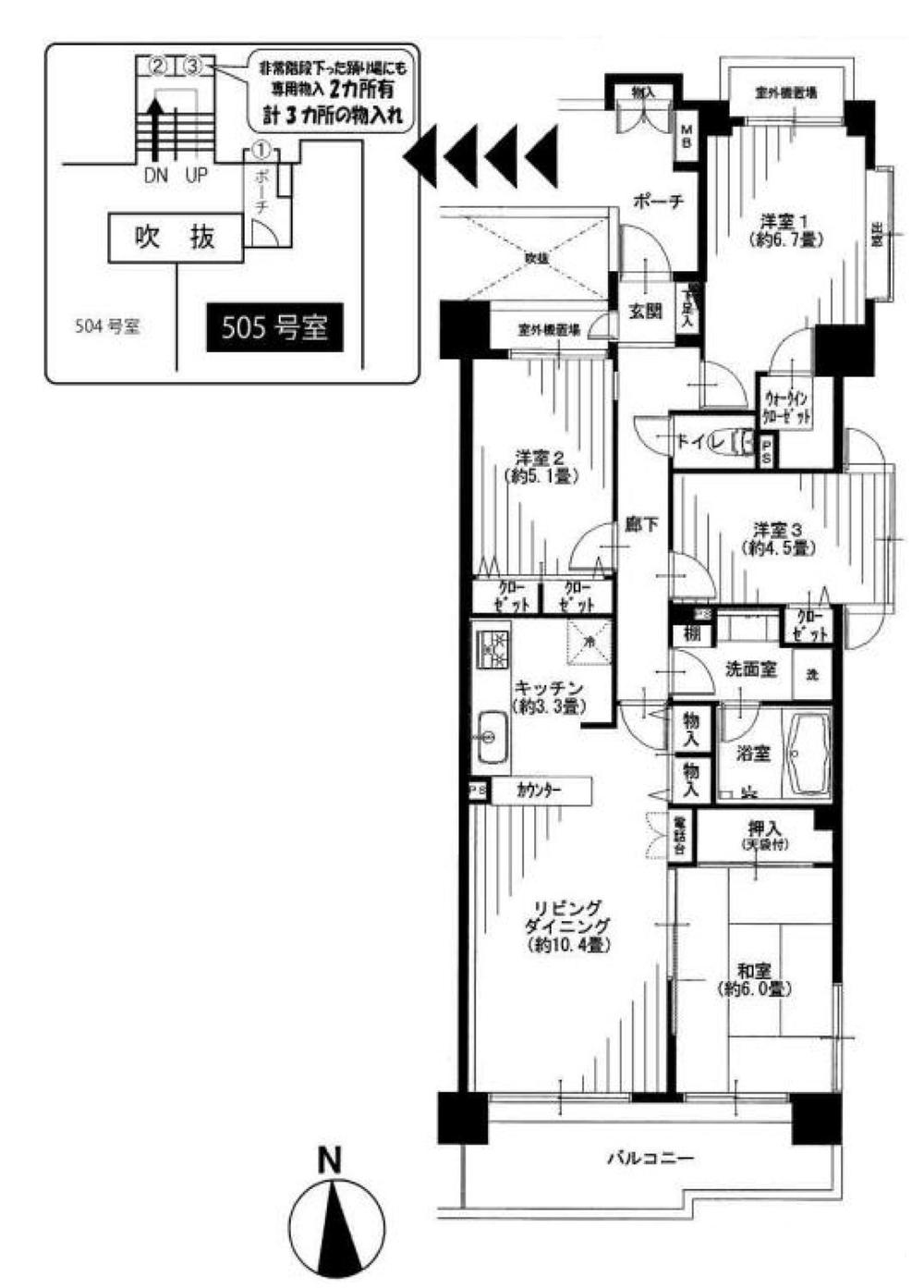 Floor plan. 4LDK, Price 32,900,000 yen, Occupied area 82.26 sq m , Balcony area 9.78 sq m