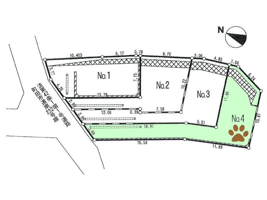 Compartment figure. Land price 23.8 million yen, Land area 159.15 sq m