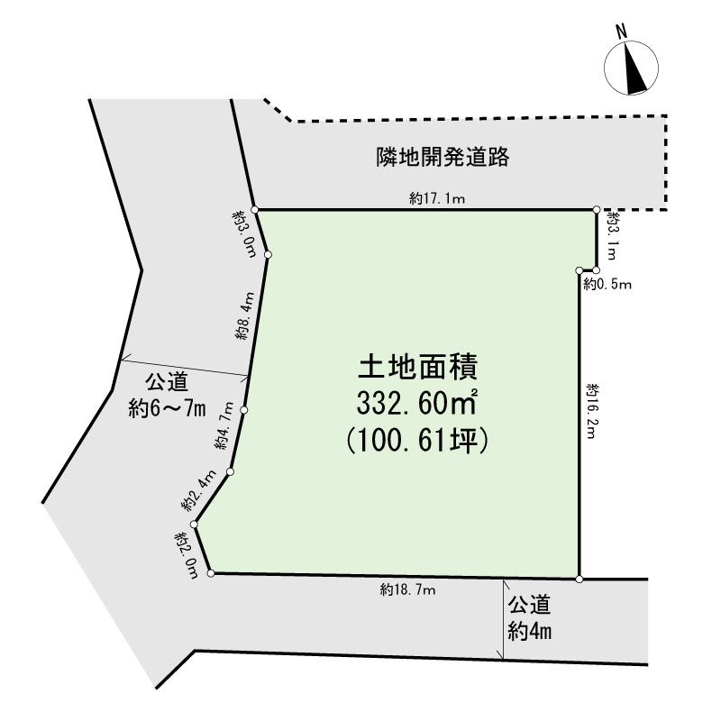 Compartment figure. 58,800,000 yen, 8LDDKK, Land area 332.6 sq m , Building area 162.75 sq m compartment view