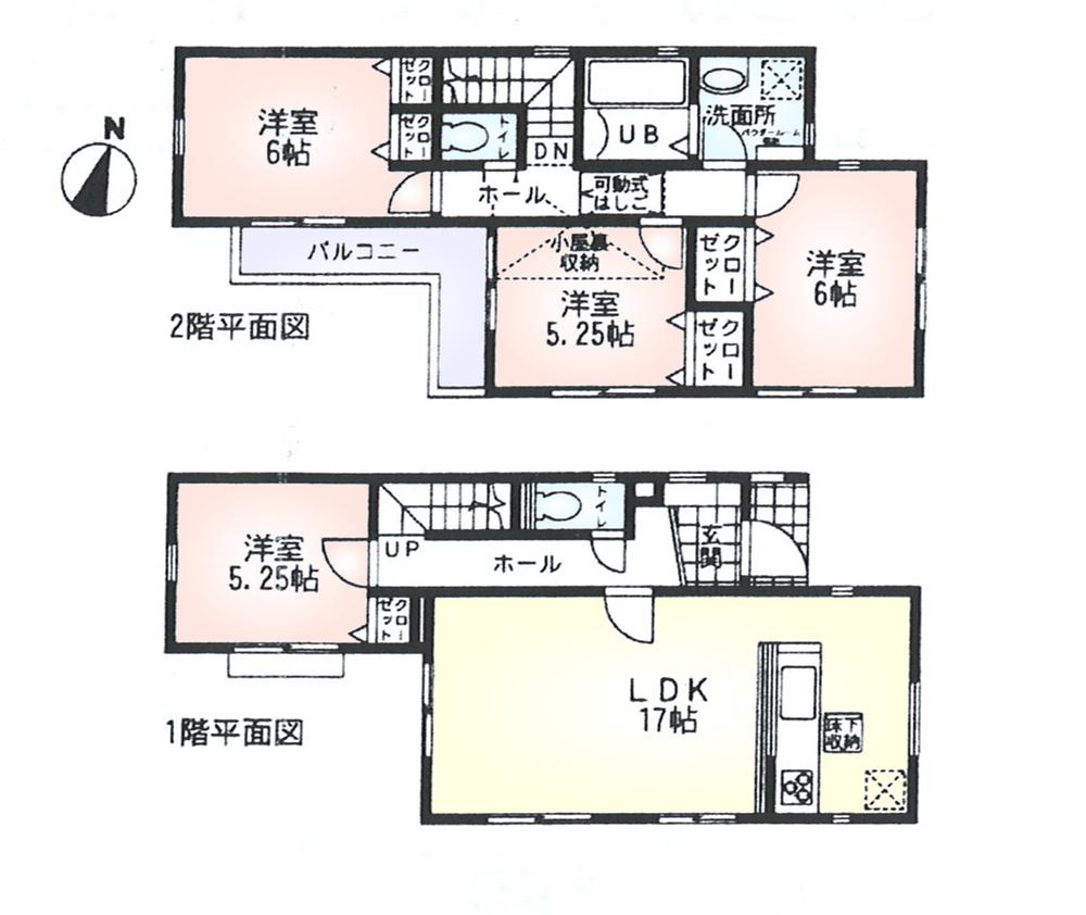 Floor plan. (9 Building), Price 26,800,000 yen, 4LDK, Land area 125.54 sq m , Building area 96.05 sq m