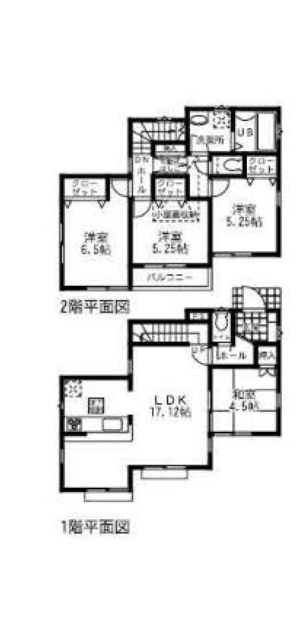 Floor plan. (6 Building), Price 31,800,000 yen, 4LDK, Land area 125.2 sq m , Building area 93.15 sq m