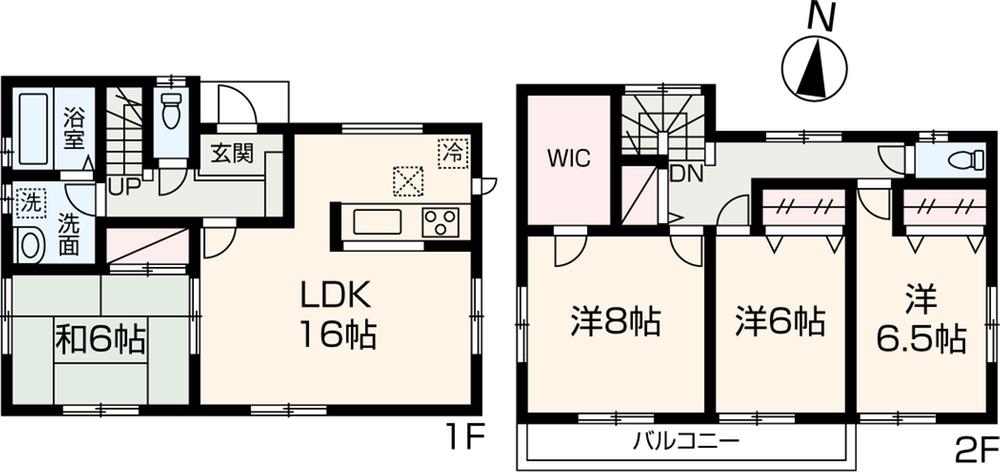 Floor plan. 31,800,000 yen, 4LDK, Land area 164.32 sq m , Building area 105.98 sq m