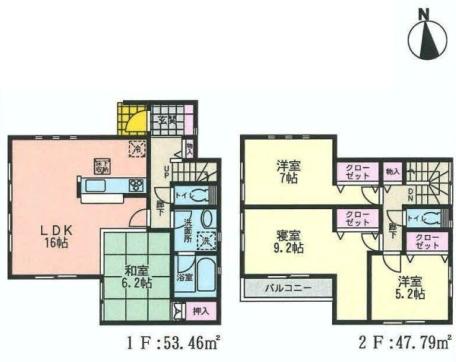 Floor plan. (2), Price 28.8 million yen, 4LDK, Land area 131.6 sq m , Building area 101.25 sq m
