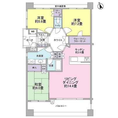 Floor plan. 3LD ・ K type.