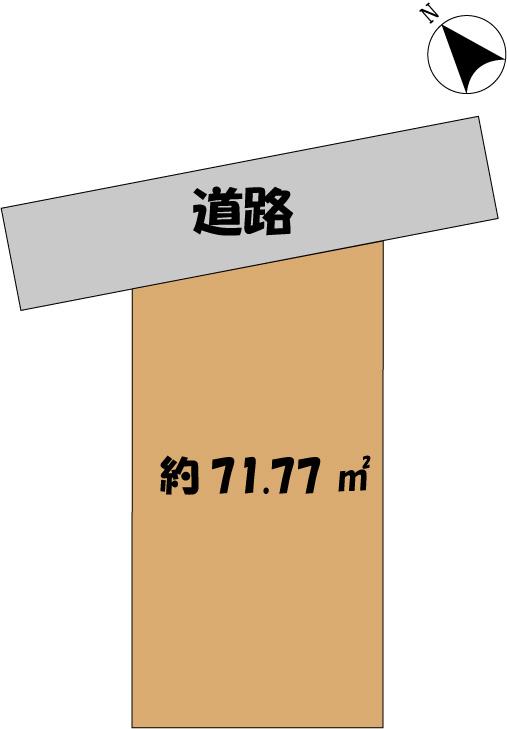 Compartment figure. Land price 54 million yen, Land area 71.77 sq m