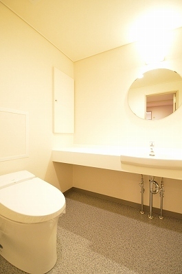 Toilet. There is also a spacious room toilet