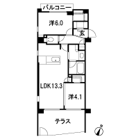 Floor: 2LDK, occupied area: 54.47 sq m, Price: 44,980,000 yen, now on sale