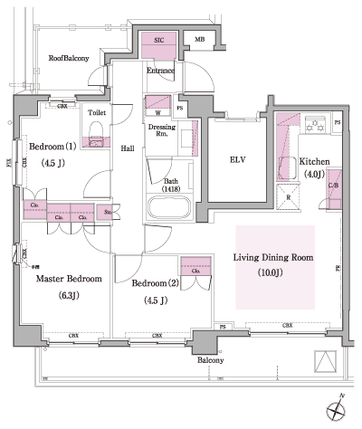 Floor: 3LDK + SIC, the occupied area: 67.31 sq m, Price: TBD