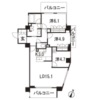 Floor: 3LDK, occupied area: 77.31 sq m, Price: 71,500,000 yen, now on sale
