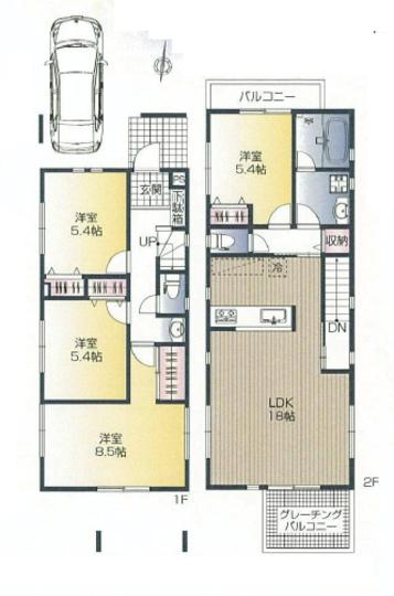 Building plan example (floor plan). There is no reference plan> building conditions. East adjacent land are we missing.