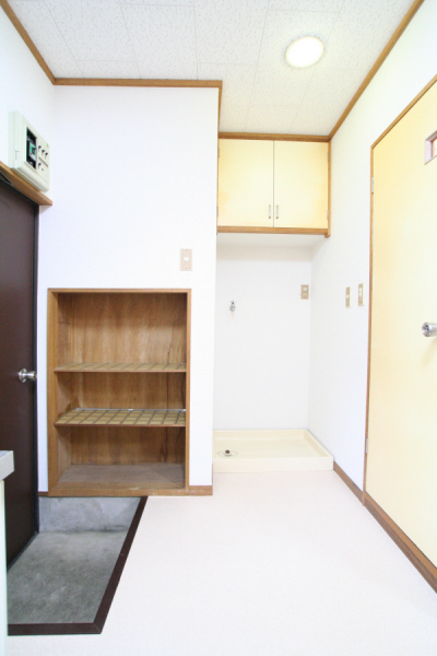 Entrance. Cupboard, Washing machine in the room, Upper receiving