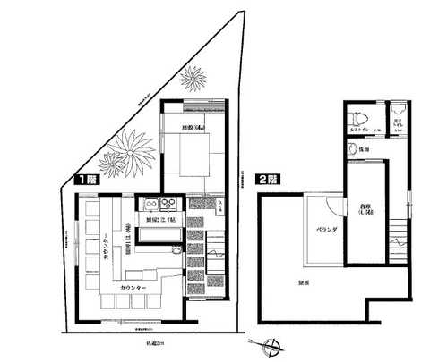 Floor plan. 49,800,000 yen, 1LDK, Land area 76.4 sq m , Building area 57.55 sq m