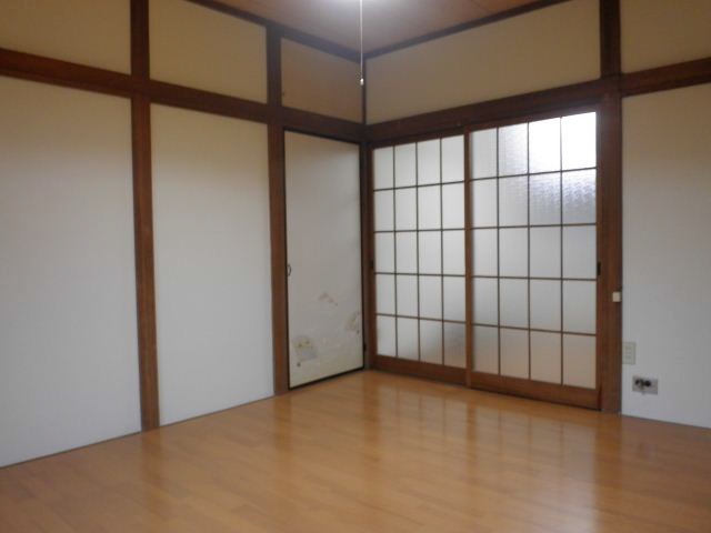 Living and room. 8 tatami flooring of 1K