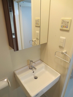 Washroom. Convenient independent wash basin in the morning of preparation