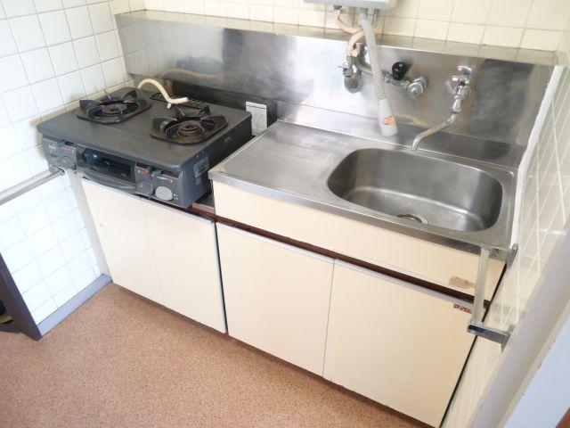Kitchen. Gas stove is also equipment