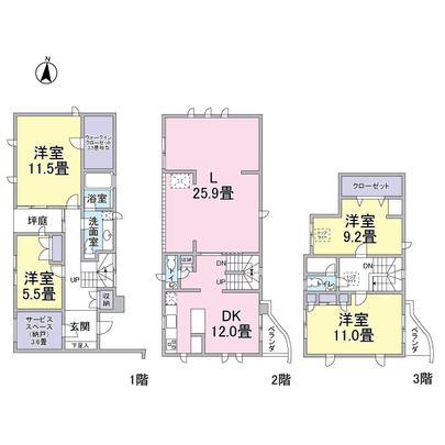 Floor plan. Please pay attention to the size of each room.